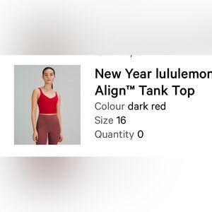 New Year Lululemon Align Tank